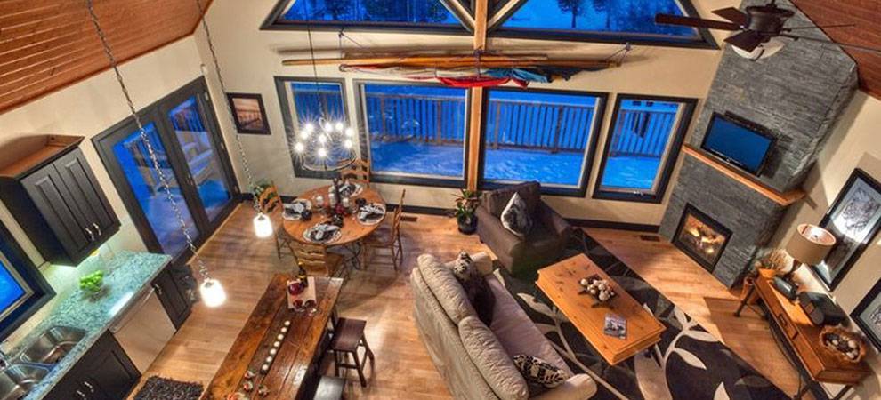 deerbay interior cedar homes