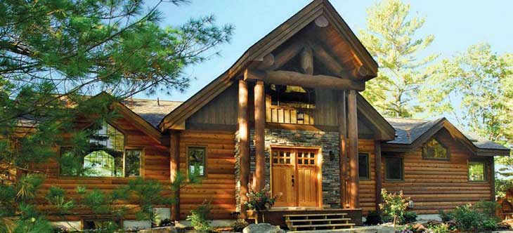 Kawarthan model energy-efficient custom log construction design