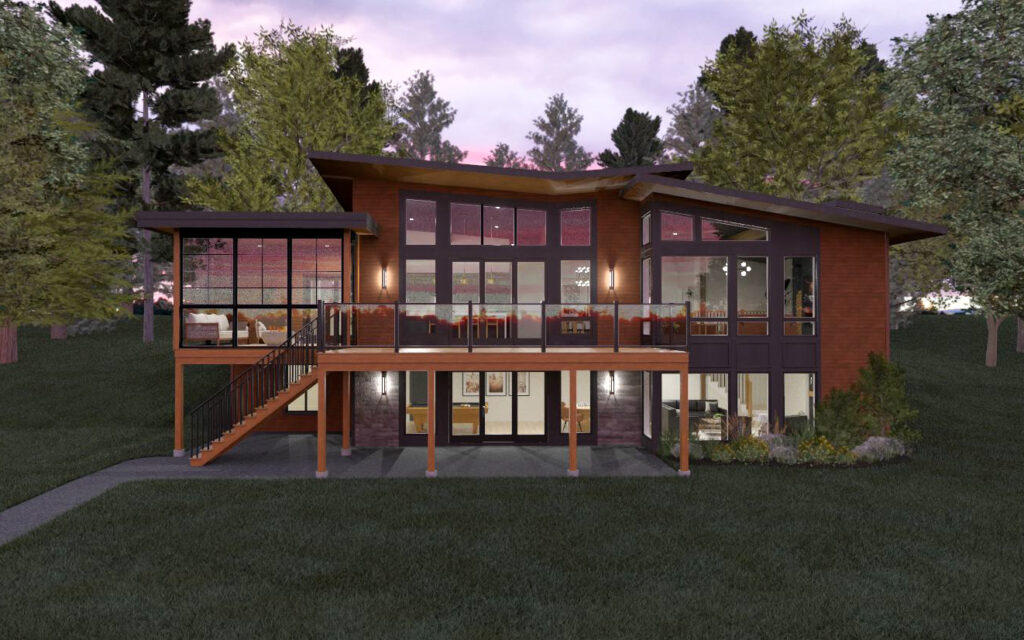 custom cedar homes plans