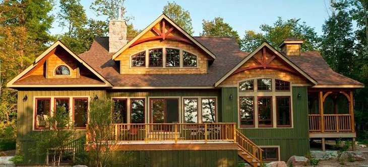 Red Leaves model compact retreat cabin design for small-space living